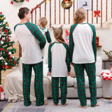 Christmas Printed Parent-Child Plaid Patchwork Pajama Set GFTM-JJF106