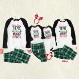 Christmas Letter Prints Long Sleeve Parent-child Loungewear Set GFTM-JJF90-358
