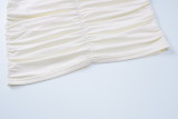 One Shoulder Pleated Mini Dress BLG-D4917529A