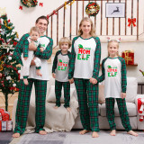 Christmas Printed Parent-Child Plaid Patchwork Pajama Set GFTM-JJF106