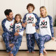 Christmas Prints Long Sleeve Parent-child Home Set GFTM-JJF99-207