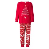 Christmas Print Parent-Child Family Pajama Set YLDF-2245