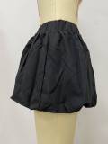 Solid Color Ultra Short Bubble Skirt LSD-2308