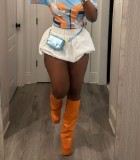 Solid Color Ultra Short Bubble Skirt LSD-2308