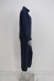Zipper Sweater Fleece Sweatshirt Pants 2 Piece Set GRST-8786