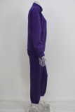 Zipper Sweater Fleece Sweatshirt Pants 2 Piece Set GRST-8786