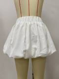 Solid Color Ultra Short Bubble Skirt LSD-2308