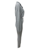 Fashion Sport Solid Color Two Piece Pants Set LSD-2301