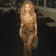 Leopard Print Sling See Through Bodysuit Pants Suit BLG-S4A17605K