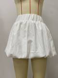 Solid Color Ultra Short Bubble Skirt LSD-2308