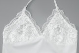 Sexy Lace Backless Tie Up Vest BLG-T4A17588K