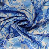 Plus Size Wrap Chest Print V Neck Split Maxi Dress GRST-24317