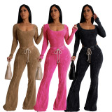 Sexy Long Sleeve Sport Skinny Jumpsuit SFY-601