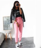 Plus Size Casual Slim Solid Color Trouser GCZF-P01A-C2