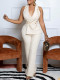 Plus Size Chain Sleeveless Slim Jumpsuit GCZF-8604