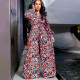 Plus Size Print Loose Wide Leg Jumpsuit GCZF-8439