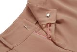 Plus Size Casual Slim Solid Color Trouser GCZF-P01A-C2
