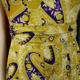 Plus Size Print Halter Backless Jumpsuit  GCZF-8487