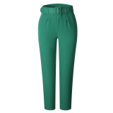 Plus Size Casual Slim Solid Color Trouser GCZF-P01A-C2