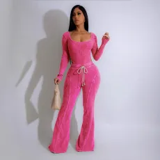 Sexy Long Sleeve Sport Skinny Jumpsuit SFY-601