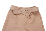Plus Size Casual Slim Solid Color Trouser GCZF-P01A-C2