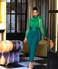 Plus Size Casual Slim Solid Color Trouser GCZF-P01A-C2