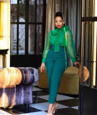 Plus Size Casual Slim Solid Color Trouser GCZF-P01A-C2