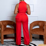 Plus Size Chain Sleeveless Slim Jumpsuit GCZF-8604