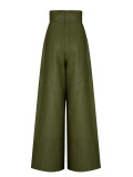 Fashion High Waist PU Leather Flare Pants GWDS-241022