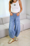 Casual Denim Washed Loose Jeans GYAN-8926