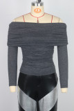 Sexy Solid Color Off Shoulder Tops GWDS-240901