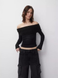 Sexy Solid Color Off Shoulder Tops GWDS-240901