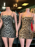 Pre Order: About 7 work days shipping Leopard Print Sequin Club Dress YUEM-220280