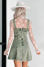 Fashion Denim Sling Vest Mini Dress GYAN-8923