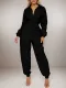 Long Sleeve Solid Color Loose Jumpsuit GWDS-241015