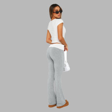 Fashion Loose Pockets Straight Pants LSD-2285