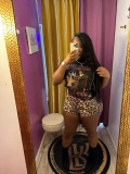 Pre Order: About 7 work days shipping Leopard Print Sequin Short YUEM-230295