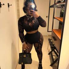 Pre Order: About 7 work days shipping Erotic Hollow Out Lingerie Sexy Mesh Set YUEM-330100