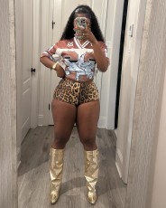 Pre Order: About 7 work days shipping Fashion Print Mesh T Shirt YUEM-230291