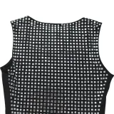 Sexy Hot Diamond Sleeveless Mini Dress GFYX-7109