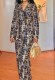 Plus Size Sequin Embroidery Blazer Two Piece Pants Set GXYY-8271