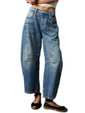 Fashion Washed Loose Wide Leg Jeans GDMY-70802