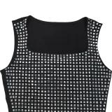 Sexy Hot Diamond Sleeveless Mini Dress GFYX-7109