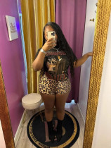 Pre Order: About 7 work days shipping Leopard Print Sequin Short YUEM-230295