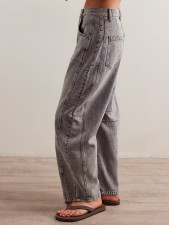 Fashion Washed Loose Wide Leg Jeans GDMY-70802