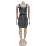 Sexy Hot Diamond Sleeveless Mini Dress GFYX-7109