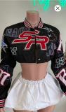 Fashion Short Long Sleeve Single Breasted Baseball Coat GFCF-1295