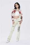 Fashion Short Long Sleeve Single Breasted Baseball Coat GFCF-1295