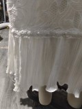 Plus Size Lace Embroidery Loose Shirt Long Dress GXYY-8262