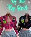 Long Sleeve Embroidered Jacket Baseball Coat GFCF-1293